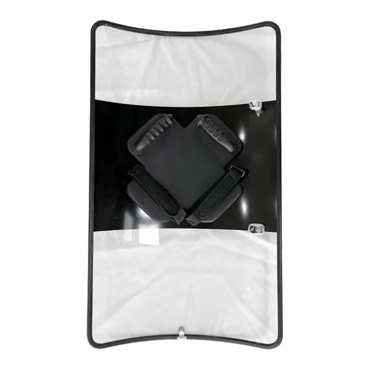 Double handle riot control rectangle shield